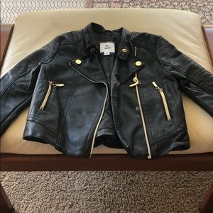 “Leather” Moto Jacket (XS)